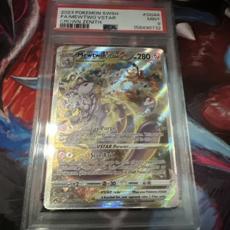 2023 Pokémon SWSH FA/MewTwo VSTAR Crown Zenith #GG44 PSA 9 MINT