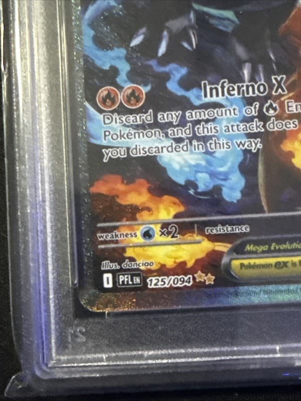 2025 Pokemon Phantasmal Flames Special Illustration Rare Mega Charizard PSA 10 3