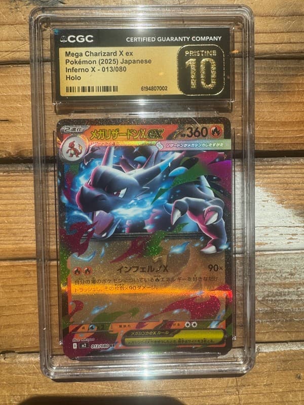 Pokemon Mega Charizard X EX 013/080 Holo Inferno X Pokemon Japanese CGC 10