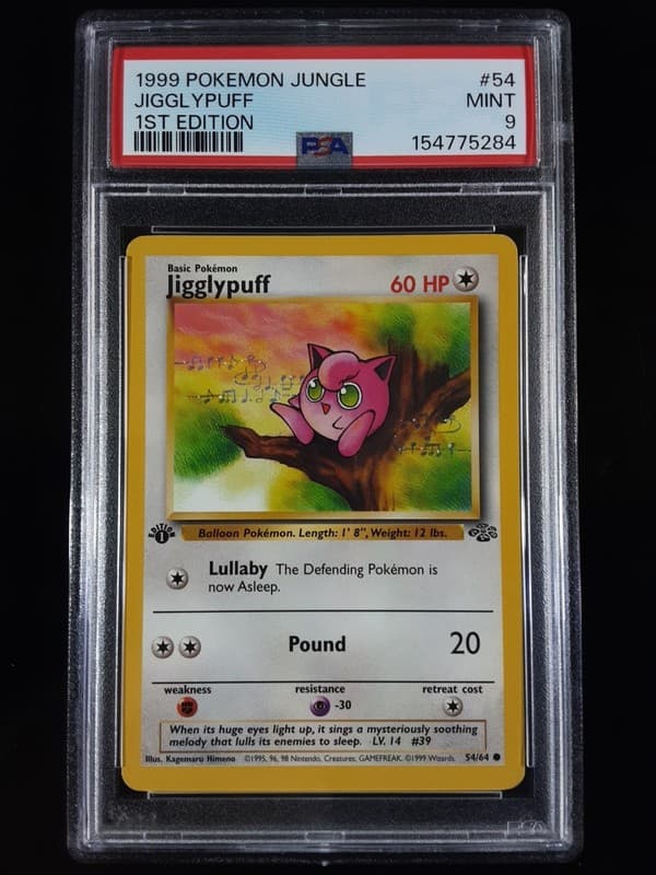 Pokémon Jigglypuff 1st Edition PSA 9 Jungle Set 54/64 Vintage 1999 WOTC
