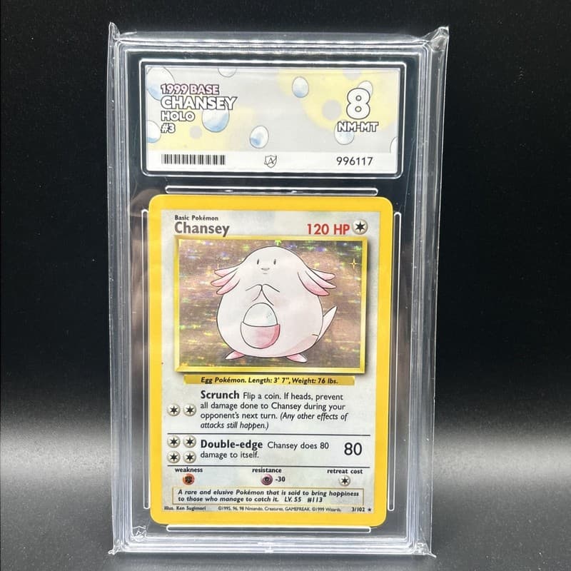 Chansey 3/102 Holo Base Set ACE 8