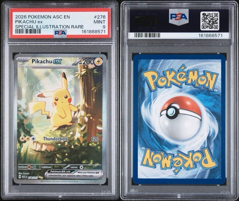 Pokemon Company Pikachu ex 276/217 SIR Holo PSA 9 EN Me: Ascended Heroes 2026 3