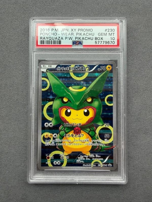 PSA 10 Poncho Wearing Pikachu 230/XY-P Promo Japanese Pokemon Card