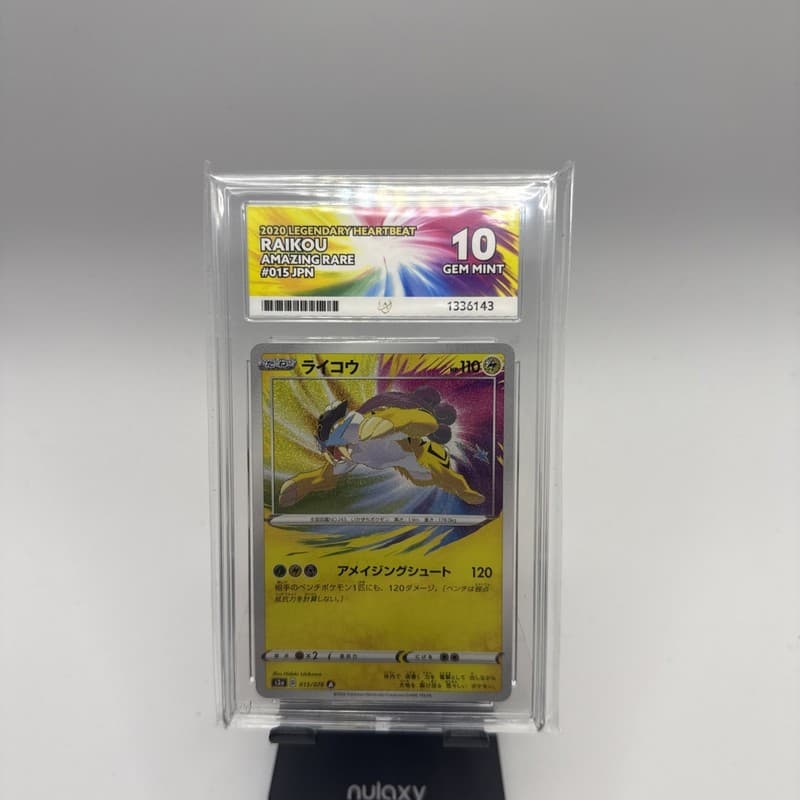 Pokémon TCG Legendary Heartbeat Japanese Raikou Amazing Rare 015/076 Ace 10