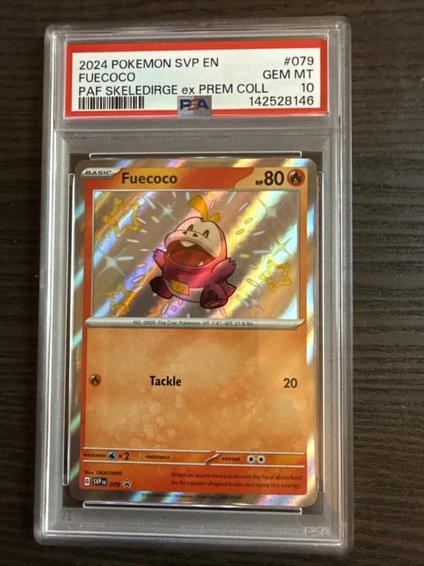 Fuecoco 079 Black Star Promo 2024 Pokemon Paldean Fates PSA 10 Gem Mint