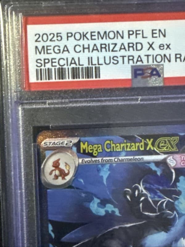 2025 Pokemon Phantasmal Flames Special Illustration Rare Mega Charizard PSA 10 4