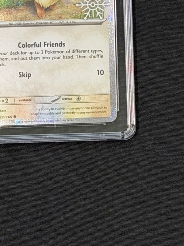 CGC 8.5 Eevee 133/165 2025 Pokemon TCG SV 151 Holo Holiday Calendar ENG 5