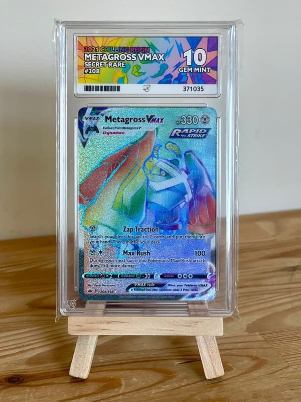 ACE 10 Metagross VMAX #208 Chilling Reign Secret Rare Pokémon TCG GEM MINT