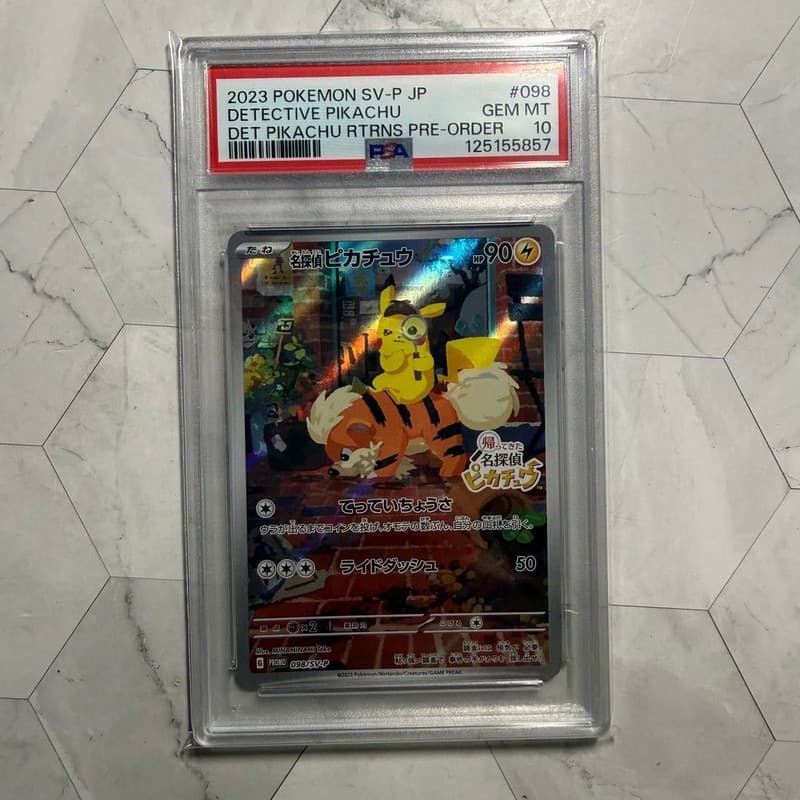 Detective Pikachu PSA10 SV P Pokemon Card Promo Returned