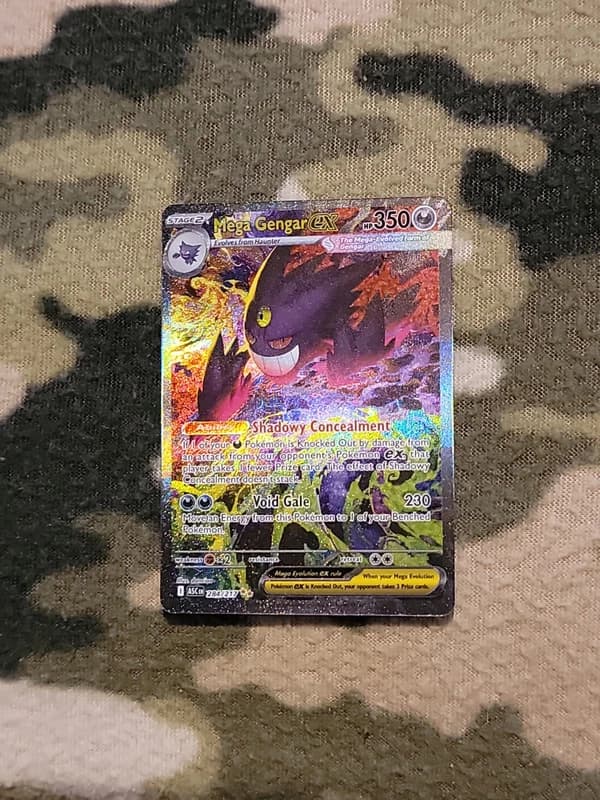 Mega Gengar EX 284/217 SIR Special Illustration Rare NM Ascended Heroes