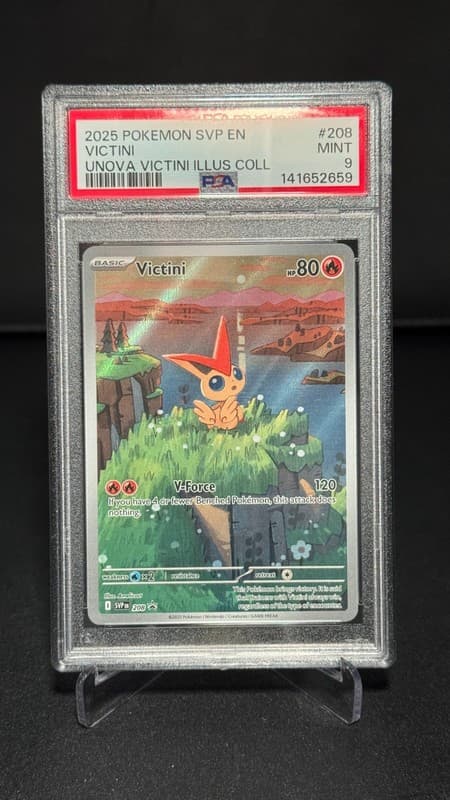 PSA 9 - Victini - SVP 208 - Black Star Promo - Pokemon TCG