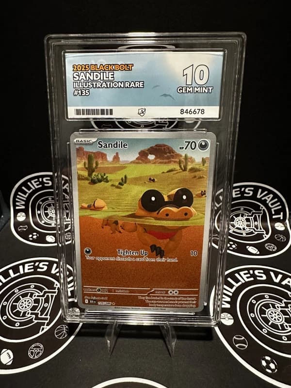 Sandile 135/086 Sv: Black Bolt Holo ACE GRADING GEM MINT 10