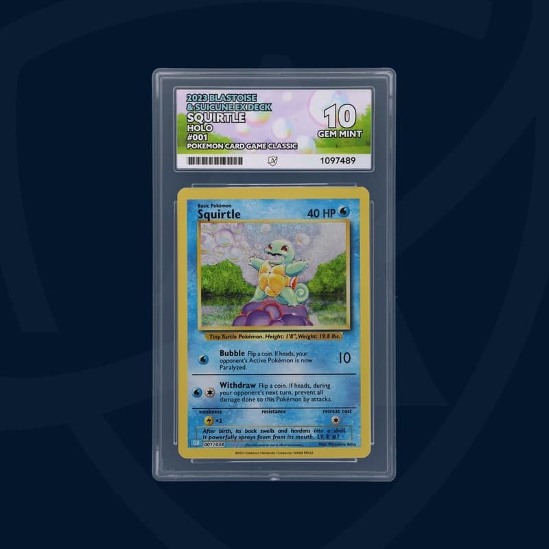ACE 10   - Squirtle - 001/034 - Blastoise & Suicune ex Deck - Pokemon - Pokem...