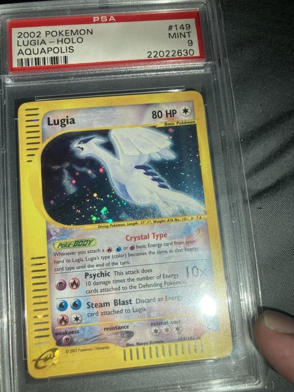 Crystal Lugia 149/147 PSA Mint 9 Aquapolis Holo Rare 2002 Pokemon 5