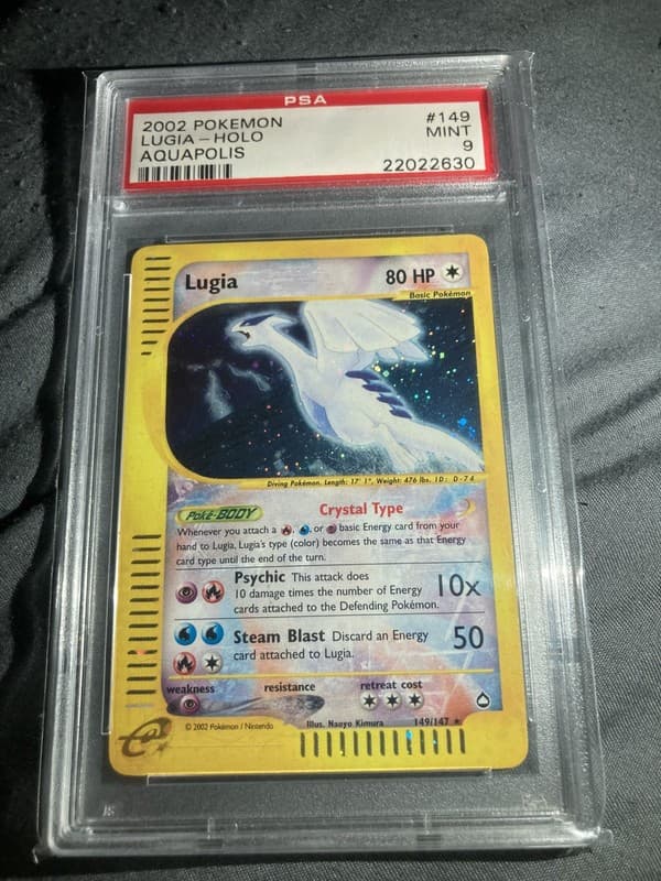 Crystal Lugia 149/147 PSA Mint 9 Aquapolis Holo Rare 2002 Pokemon