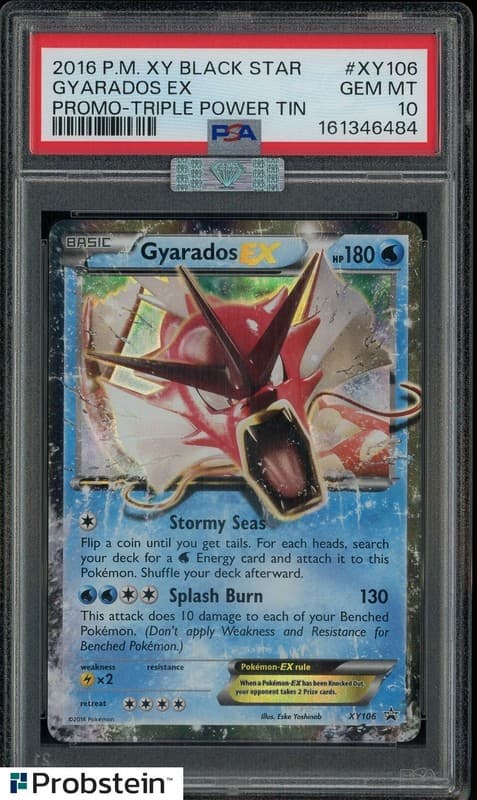 2016 Pokemon XY Black Star Promo #XY106 Gyarados Ex PSA 10 MBA Silver Diamond