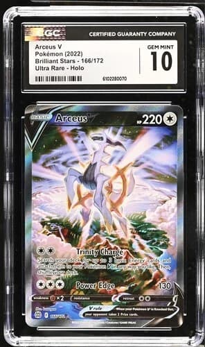 Arceus V 166/172 Ultra Rare - Brilliant Stars CGC 10 GEM MINT