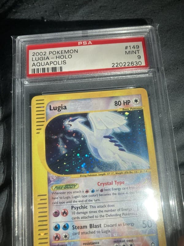 Crystal Lugia 149/147 PSA Mint 9 Aquapolis Holo Rare 2002 Pokemon 2