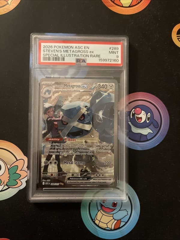 Steven's Metagross ex 289/217 Me: Ascended Heroes Holo PSA 9