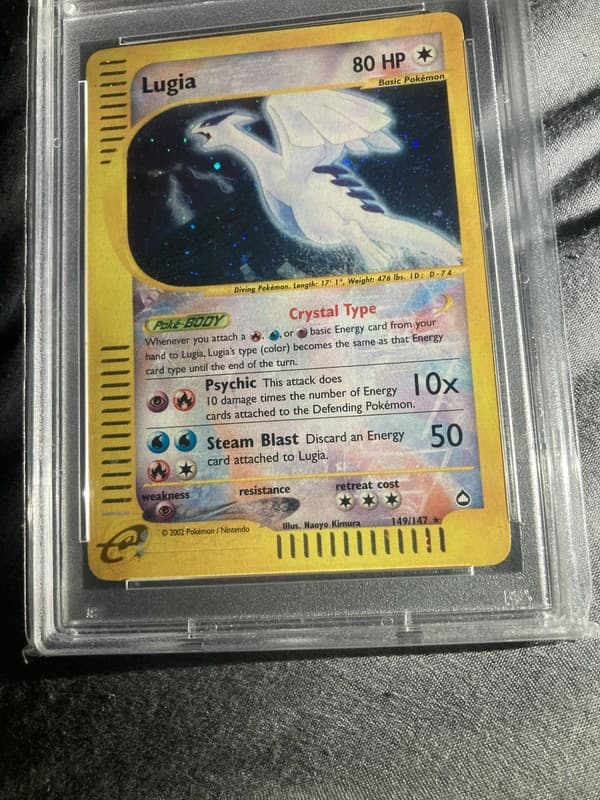 Crystal Lugia 149/147 PSA Mint 9 Aquapolis Holo Rare 2002 Pokemon 3