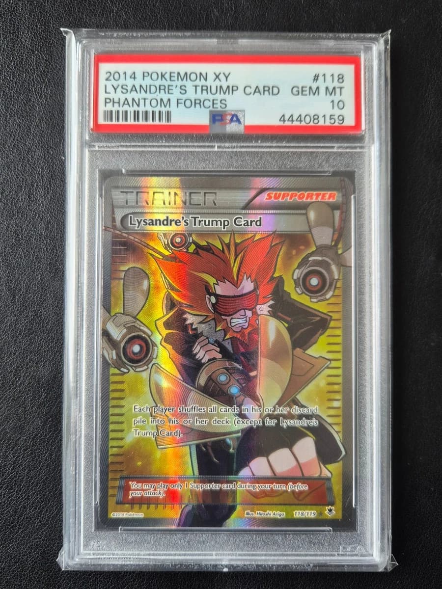 PSA 10 - XY Phantom Forces - Lysandre's Trump Card - 118/119 - Ultra Rare