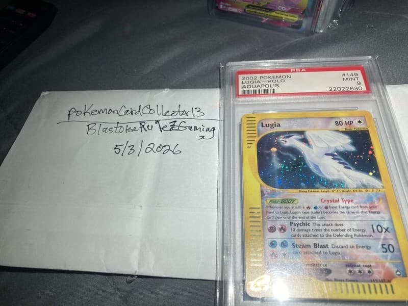 Crystal Lugia 149/147 PSA Mint 9 Aquapolis Holo Rare 2002 Pokemon 8