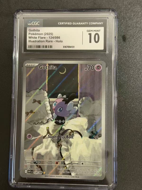 Pokemon CGC 10 GEM MINT 2025 ENGLISH 124 Gothita