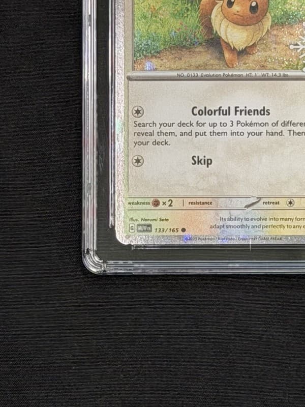 CGC 8.5 Eevee 133/165 2025 Pokemon TCG SV 151 Holo Holiday Calendar ENG 4