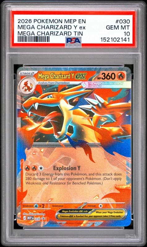 PSA 10 - Mega Charizard Y ex MEP030 Black Star Promo x141 - Pokemon