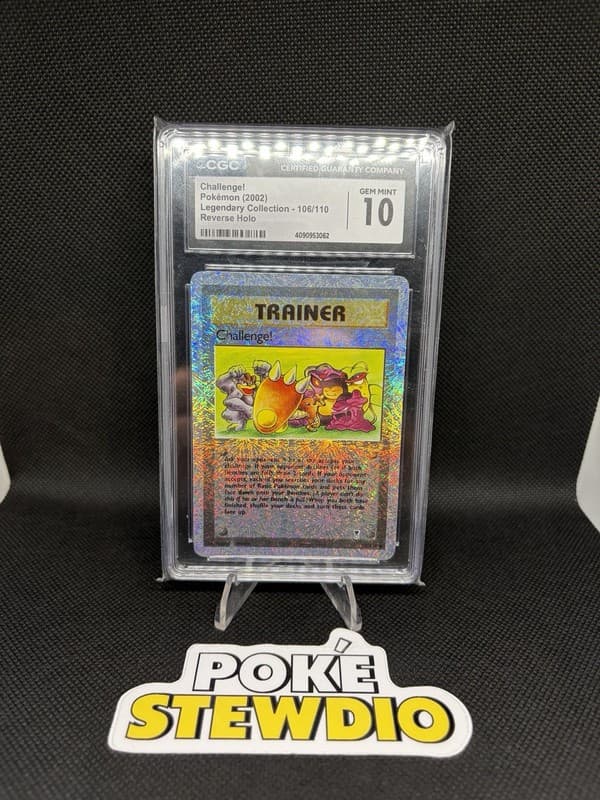 Challenge Trainer Legendary Collection Reverse Holo CGC 10 POP 1