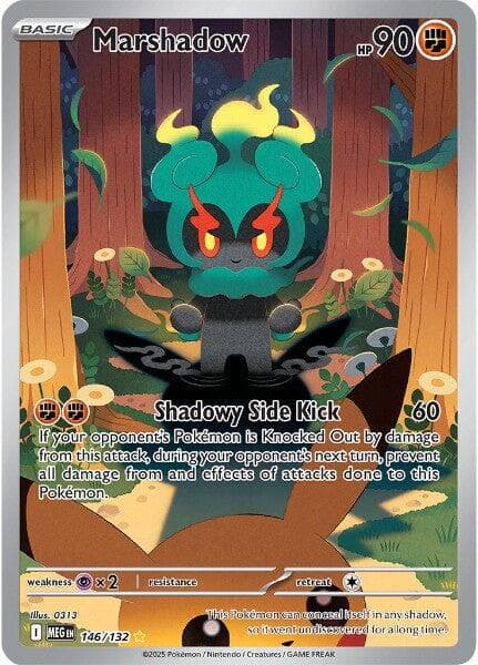 Pokémon Marshadow Me01 Mega Evolution 146/132 Illustration Rare Holo Beckett 9 146/132