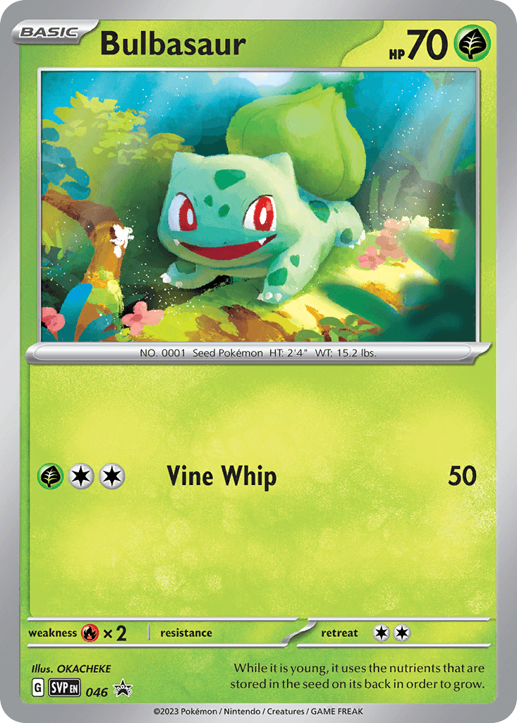 Pokémon Bulbasaur 046 Black Star Promo Cosmos Holo CGC 8.5 Single Card 2023 #046