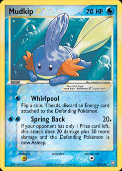 2004 POKEMON EX TEAM ROCKET RETURNS #107/109 MUDKIP HOLO GOLD STAR CGC 9