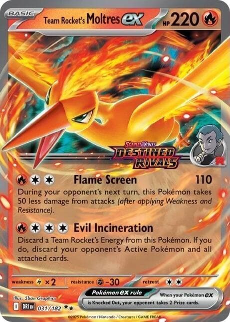Team Rocket's Moltres ex — Destined Rivals — CGC 10 | CardIndex