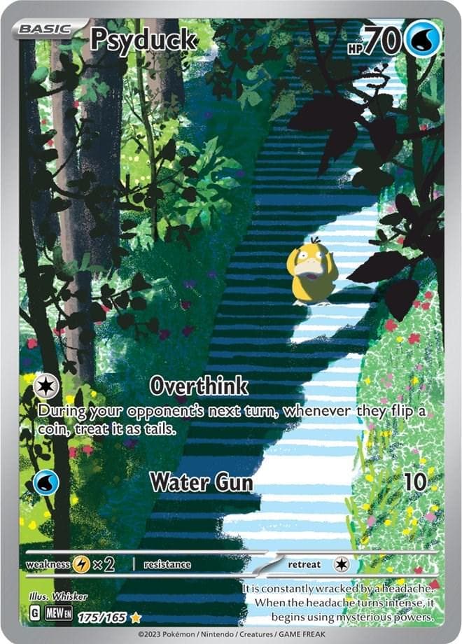 2023 POKEMON MEW EN-151 ILLUSTRATION RARE #175 PSYDUCK PSA 10 #175