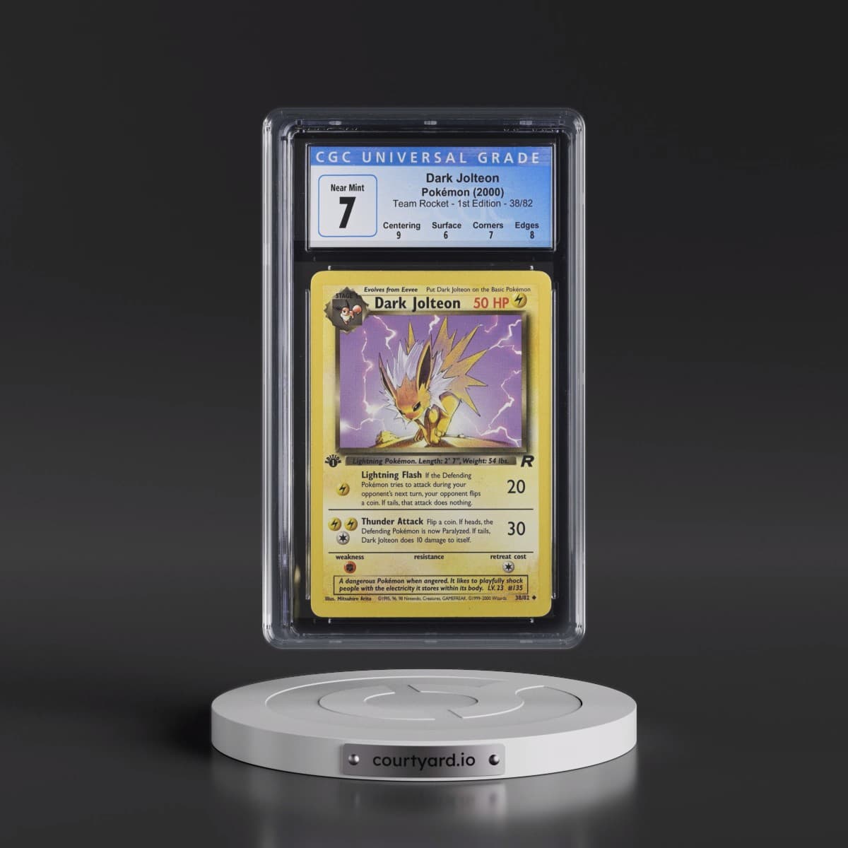 2000 Team Rocket #38/82 Dark Jolteon - 1st Edition 1st Edition (CGC 7 NM)