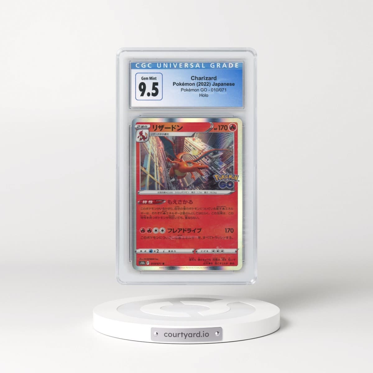2022 Pokémon GO #010/071 Charizard - Holo (CGC 10 GEM MINT)