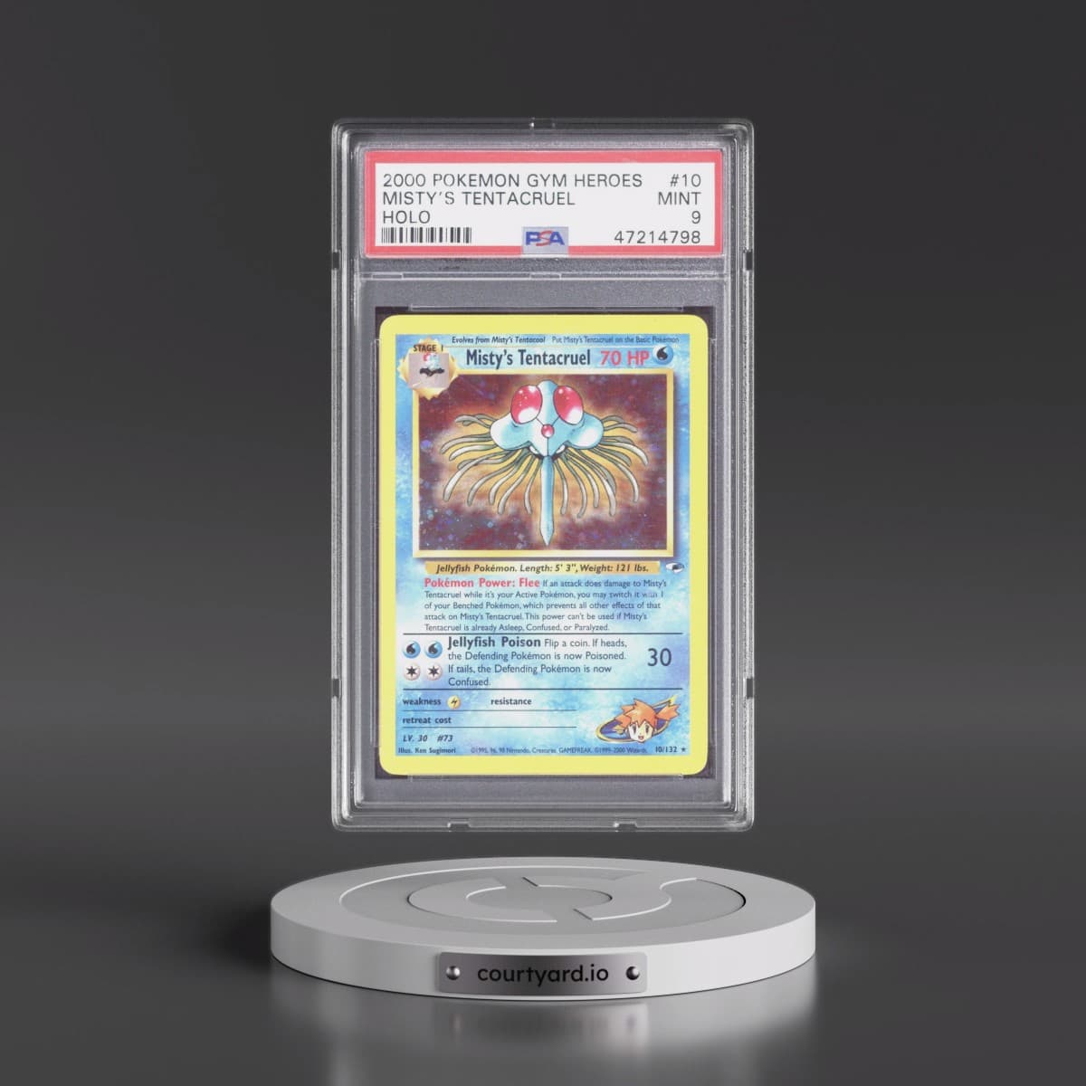 2000 Pokémon Gym Heroes #10 Misty's Tentacruel - Holo (PSA 9 MINT)