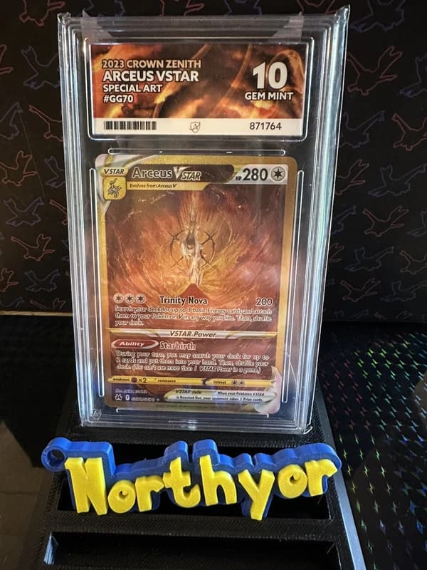 Arceus VSTAR GG70/GG70 Crown Zenith Pokemon TCG - ACE 10 Perfect Subgrades