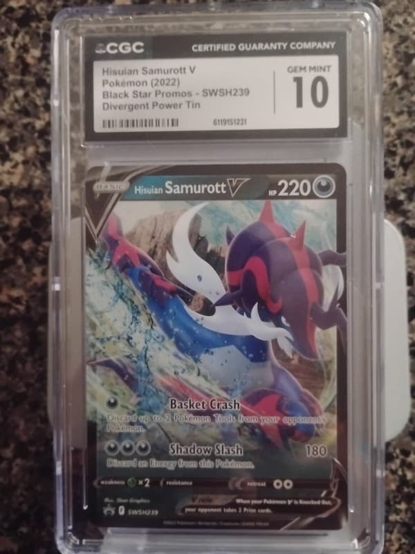 Pokemon Hisuian Samurott V SWSH239 SWSH: Sword & Shield Promo Cards Holo
