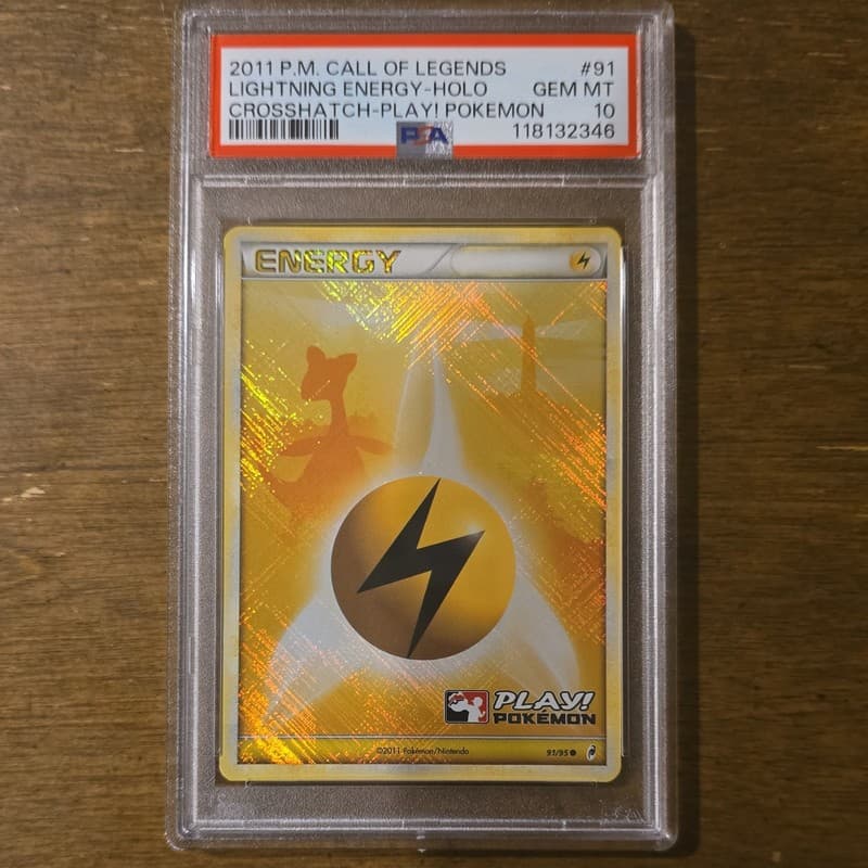 PSA 10 Lightning Energy 91/95 Call of Legends pokemon league Crosshatch Promo