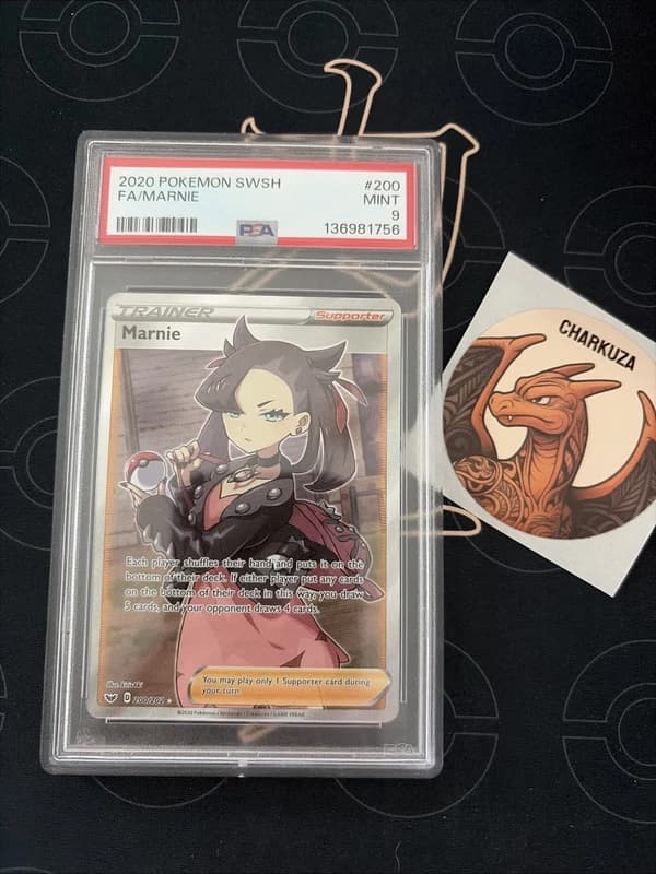 Pokémon TCG Sword & Shield Marnie Full Art Trainer 200/202