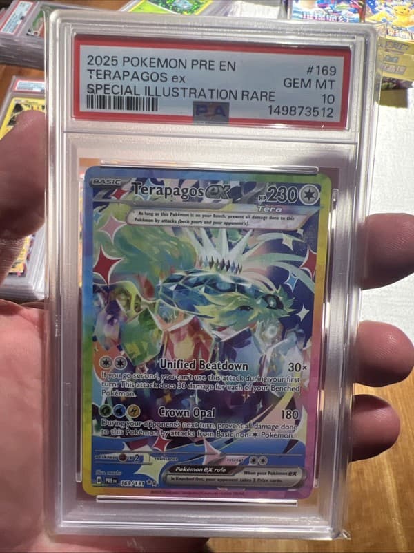 2025 Pokemon Terapagos ex 169/142: Stellar Crown Holo PSA 10