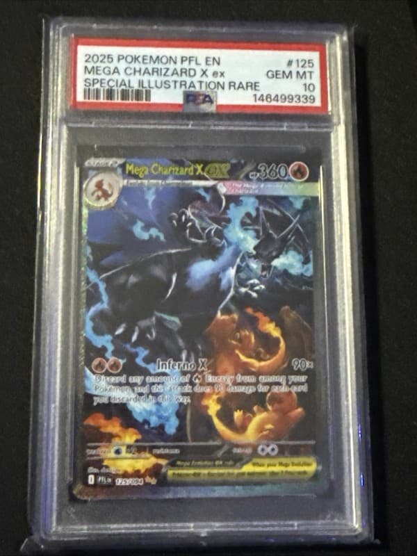 2025 Pokemon Phantasmal Flames Special Illustration Rare Mega Charizard PSA 10
