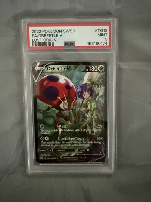 Orbeetle V TG12/TG30 Holo V Rare Lost Origin Trainer Gallery Pokemon Near Mint