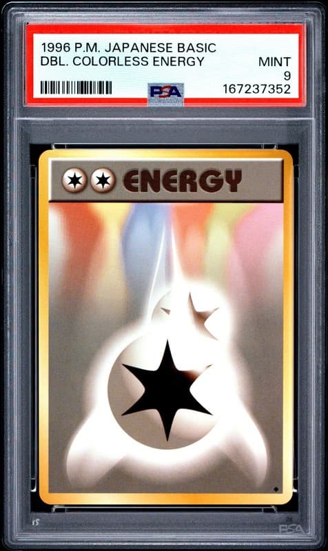 1996 POKEMON BASE SET JAPANESE DOUBLE COLORLESS ENERGY PSA 9