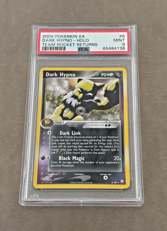 DARK HYPNO #6 HOLO 2004 POKEMON EX TEAM ROCKET RETURNS PSA 9