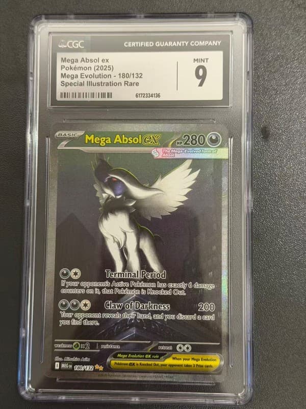 Pokemon CGC 9 MINT 2025 ENGLISH 180 Mega Absol ex