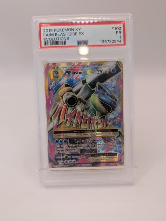 PSA 1 M Blastoise EX 102/108 2016 XY Evolutions Ultra Rare Pokemon Card