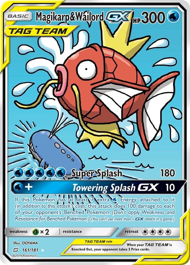 Pokémon Magikarp & Wailord GX 2019 Team Up Ultra Rare CGC PRISTINE 10 *POP 28* 161/181